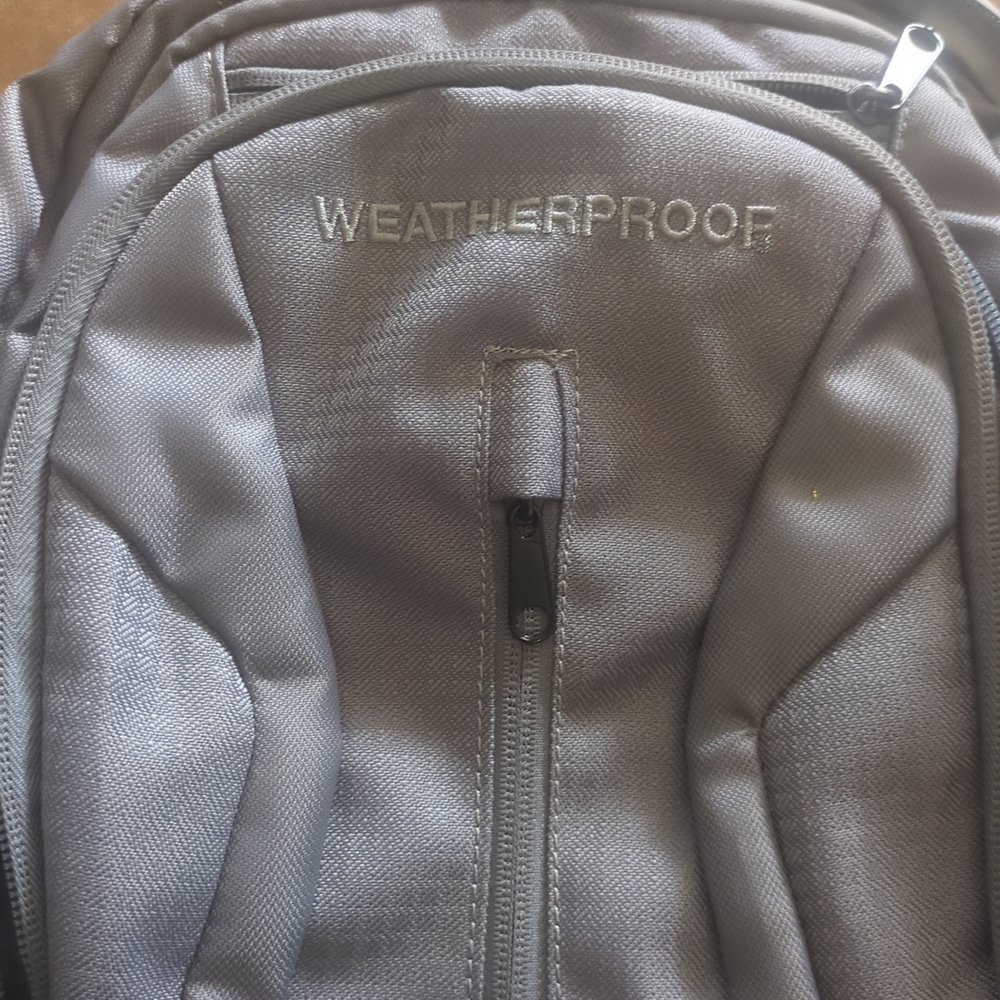 Weatherproof Gray Men's Backpack - Weatherproof Laptop Backpack - Picture 3 of 12
